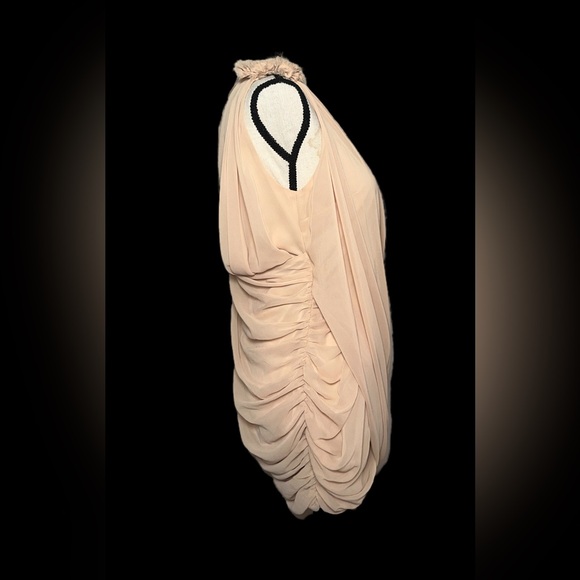 Elegant Draped Sleeveless Dress - Picture 4 of 5